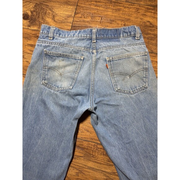 VTG Orange Tab Mens Levis Made In USA ( W34 / L34) Light Wash - Picture 2 of 10